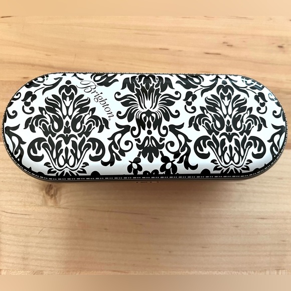 Brighton Black/White Patterned Sunglasses Case - Picture 1 of 3